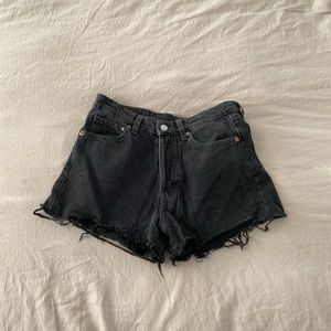 Black Denim Shorts